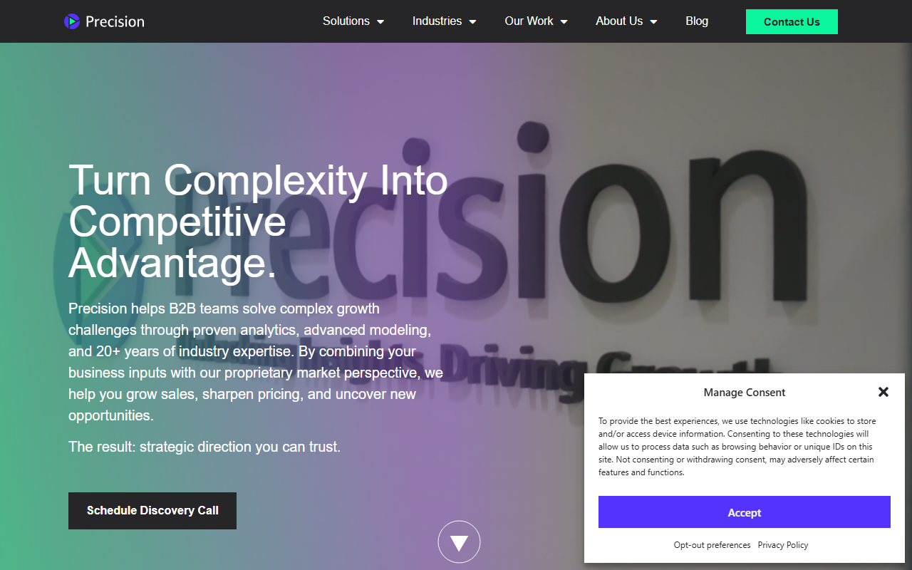 Precision Business Solutions Screenshot